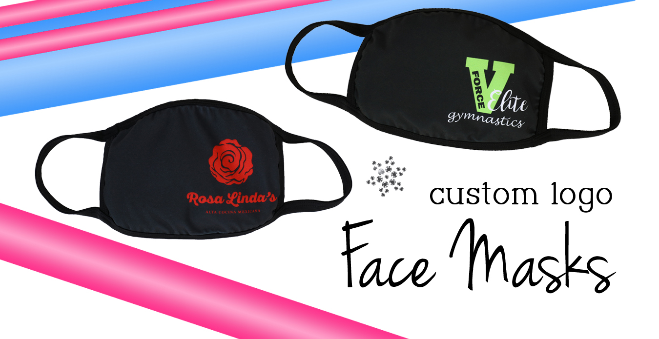 custom face mask with printed logos