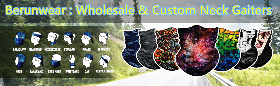 wholesale custom neck gaiters USA