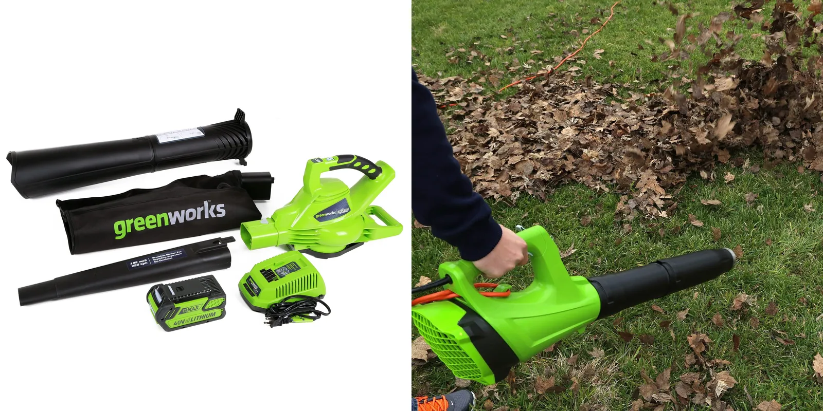 What is the most powerful Greenworks battery backpack blower and where
